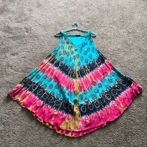 Tie dyed flowy dress